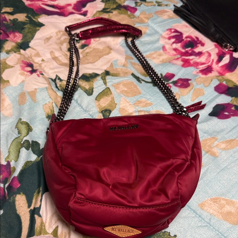 MZ Wallace Burgundy Shoulder Bag
